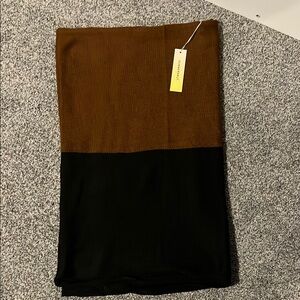 NWT Summersalt 2-tone black and brown scarf